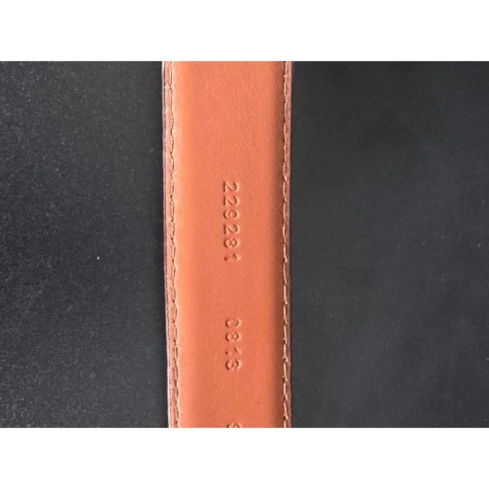 Cremieux Mens‎ Italian Full Grain Leather Belt Brown Sz 40 Dress Casual Workwear